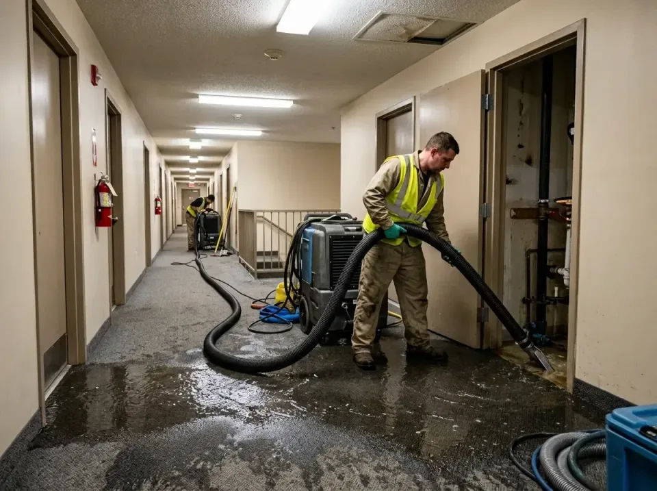 multi-unit-apartment-hallway-f-005 — frequently asked questions, Emergency Burst Pipe Water Extraction & Removal in Three Oa…